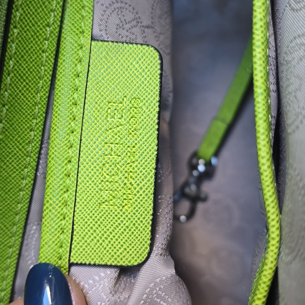 Michael Kors Lime Green Satchel Shoulder Bag - Picture 11 of 13